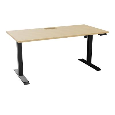 LUTZ 2 BUREAU L160 P80CM EP25DECOUP.1TRAPPE 24X12 MOTORISE+GOULOTTE EUR  R1 SG
