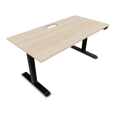 LUTZ 2 BUREAU L160 P80CM EP25 DECOUP.1TRAPPE 24X12 MOTORISE+GOULOTTE EUR RZ SG