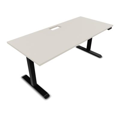 LUTZ 2 BUREAU L180 P80CM EP25 DECOUP.1TRAPPE 24X12 MOTORISE+GOULOTTE EUR N5 SG