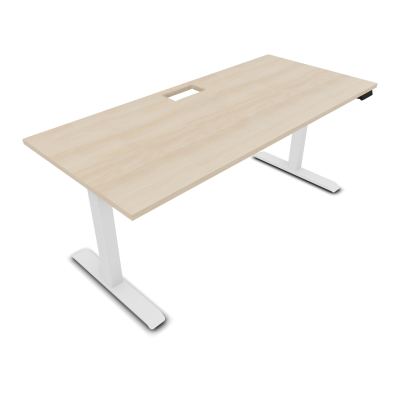 LUTZ 2 BUREAU L180 P80CM EP25 DECOUP.1TRAPPE 24X12 MOTORISE+GOULOTTE EUR RZ SO