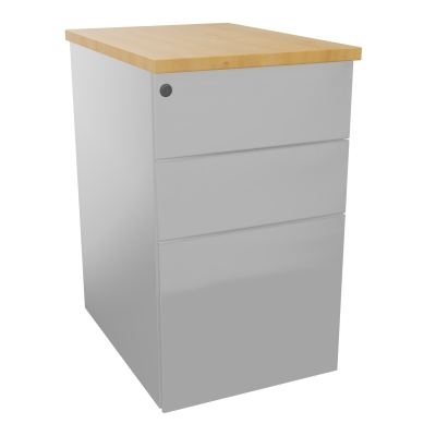 CAISSON HB METAL 3T P.60 L.43,2 H.73,5 CM DONT 1 DS TOP MELAMINE