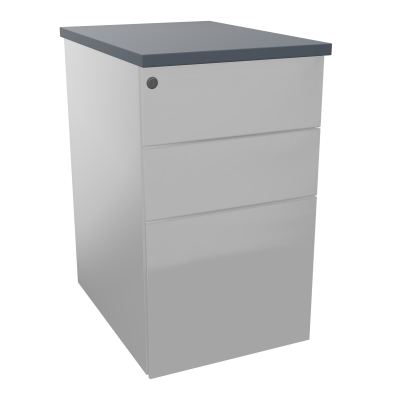 CAISSON HB METAL 3T P.60 L.43,2 H.73,5 CM DONT 1 DS TOP MELAMINE