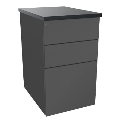 CAISSON HB METAL 3T P.60 L.43,2 H.73,5 CM DONT 1 DS TOP MELAMINE