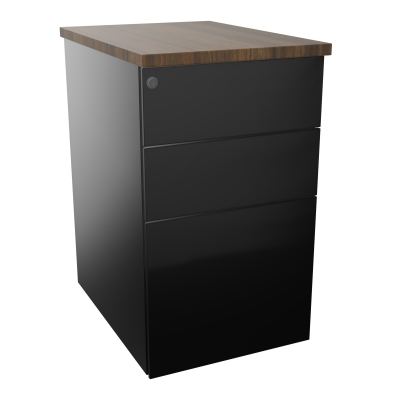 CAISSON HB METAL 3T P.60 L.43,2 H.73,5 CM DONT 1 DS TOP MELAMINE
