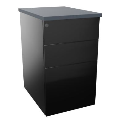 CAISSON HB METAL 3T P.60 L.43,2 H.73,5 CM DONT 1 DS TOP MELAMINE