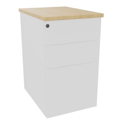 CAISSON HB METAL 3T P.60 L.43,2 H.73,5 CM DONT 1 DS TOP MELAMINE