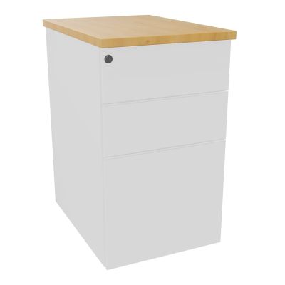 CAISSON HB METAL 3T P.60 L.43,2 H.73,5 CM DONT 1 DS TOP MELAMINE