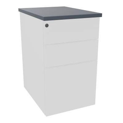 CAISSON HB METAL 3T P.60 L.43,2 H.73,5 CM DONT 1 DS TOP MELAMINE