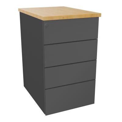 CAISSON HB METAL 4T PLT P.60L.43,2 H.73,5 CM TOP MELAMINE
