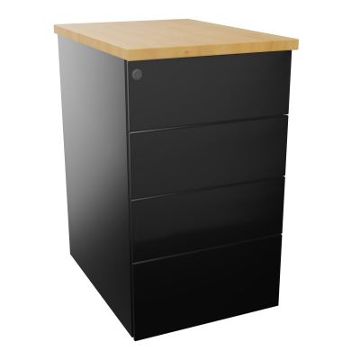 CAISSON HB METAL 4T PLT P.60L.43,2 H.73,5 CM TOP MELAMINE