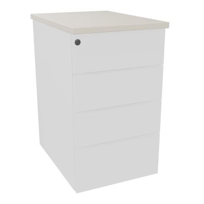 CAISSON HB METAL 4T PLT P.60L.43,2 H.73,5 CM TOP MELAMINE