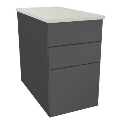 CAISSON HB METAL 3T P.80 L.43,2 H.73,5 CM DONT 1 DS TOP MELAMINE