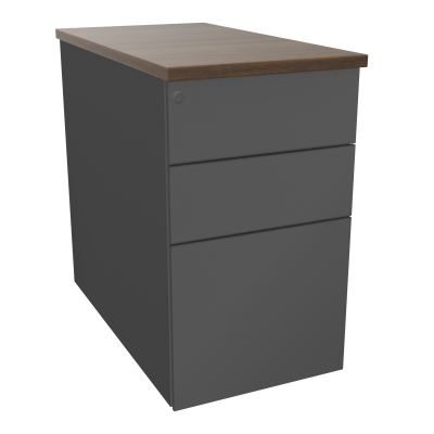 CAISSON HB METAL 3T P.80 L.43,2 H.73,5 CM DONT 1 DS TOP MELAMINE