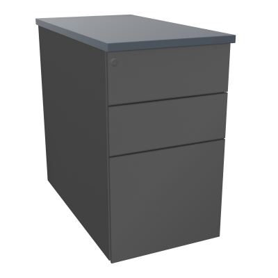 CAISSON HB METAL 3T P.80 L.43,2 H.73,5 CM DONT 1 DS TOP MELAMINE