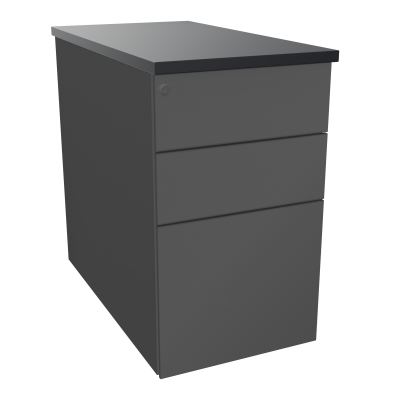CAISSON HB METAL 3T P.80 L.43,2 H.73,5 CM DONT 1 DS TOP MELAMINE