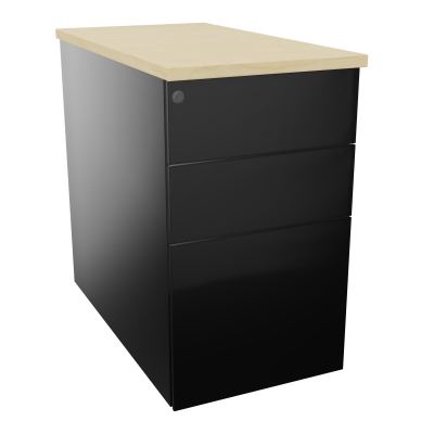 CAISSON HB METAL 3T P.80 L.43,2 H.73,5 CM DONT 1 DS TOP MELAMINE
