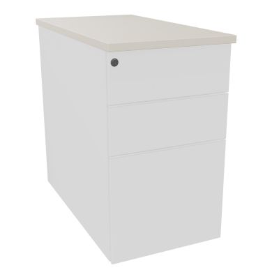 CAISSON HB METAL 3T P.80 L.43,2 H.73,5 CM DONT 1 DS TOP MELAMINE