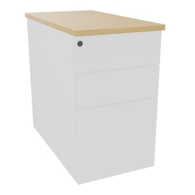 CAISSON HB METAL 3T P.80 L.43,2 H.73,5 CM DONT 1 DS TOP MELAMINE