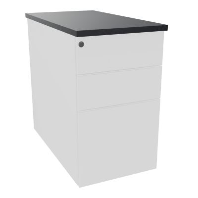CAISSON HB METAL 3T P.80 L.43,2 H.73,5 CM DONT 1 DS TOP MELAMINE