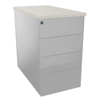 CAISSON HB METAL 4T PLT P80 L43,2 H73,5 CM TOP MELAMINE