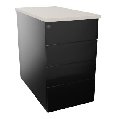 CAISSON HB METAL 4T PLT P80 L43,2 H73,5 CM TOP MELAMINE