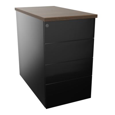 CAISSON HB METAL 4T PLT P80 L43,2 H73,5 CM TOP MELAMINE