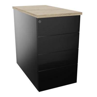 CAISSON HB METAL 4T PLT P80 L43,2 H73,5 CM TOP MELAMINE SG R3