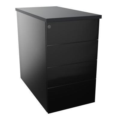 CAISSON HB METAL 4T PLT P80 L43,2 H73,5 CM TOP MELAMINE