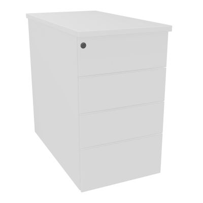 CAISSON HB METAL 4T PLT P80 L43,2 H73,5 CM TOP MELAMINE SO MG