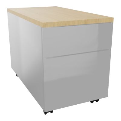 CAISSON MOB METAL 2T 43,2X80,2XH57,4 CM TOP MELAMINE