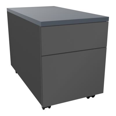 CAISSON MOB METAL 2T 43,2X80,2XH57,4 CM TOP MELAMINE