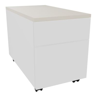 CAISSON MOB METAL 2T 43,2X80,2XH57,4 CM TOP MELAMINE