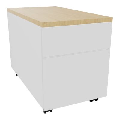 CAISSON MOB METAL 2T 43,2X80,2XH57,4 CM TOP MELAMINE