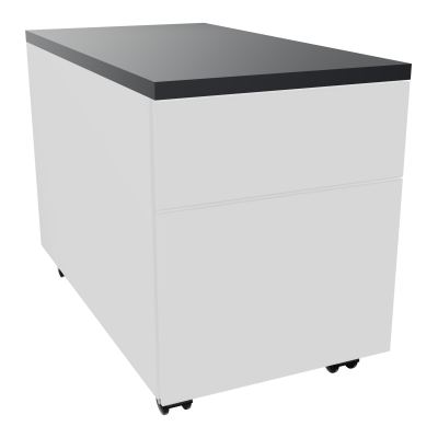 CAISSON MOB METAL 2T 43,2X80,2XH57,4 CM TOP MELAMINE