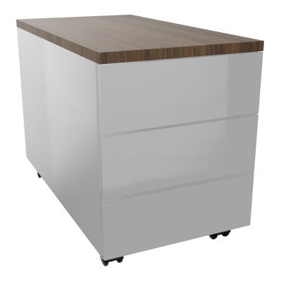 CAISSON MOB METAL 3T 43,2X80,2XH57,4 CM TOP MELAMINE