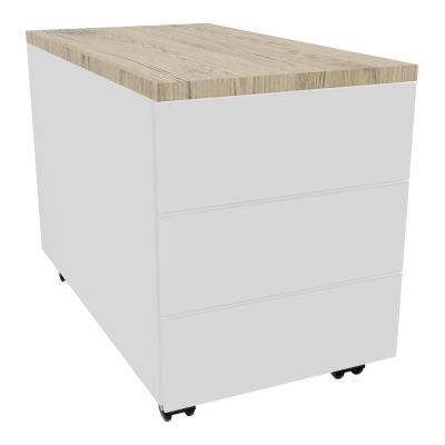 CAISSON MOB METAL 3T 43,2X80,2XH57,4 CM TOP MELAMINESO R3