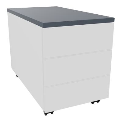 CAISSON MOB METAL 3T 43,2X80,2XH57,4 CM TOP MELAMINE