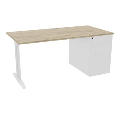 BUR RECT IDOL L160 XP80CM DECOR R3 PIED I FX SANS CARTER FIN SO ET CAISS PORT À DROITE ASS