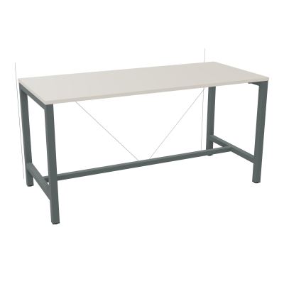 ARIAL T. REU L180XP80XH90 PIEDS ARCHE CARREE AVEC REPOSE PIED