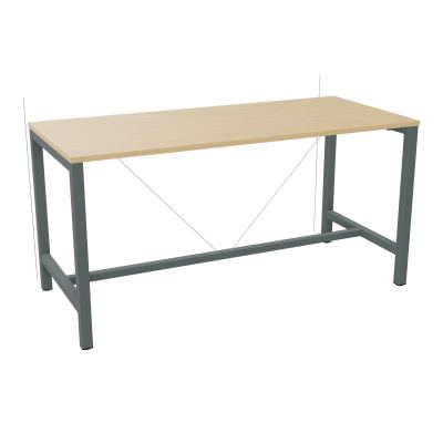 ARIAL T. REU L180XP80XH90 PIEDS ARCHE CARREE AVEC REPOSE PIED