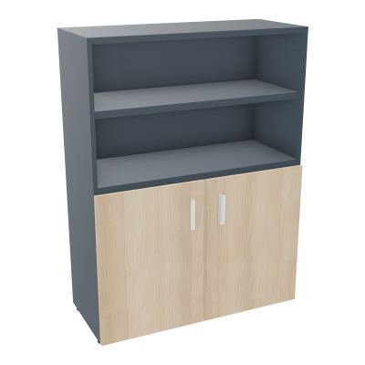 ARMAND BIBLIO 2PB L1000 H1335 P432 TOP ASSORTI CORPS MELA - PTE BATT.SOFT CLOS R6 RZ SO