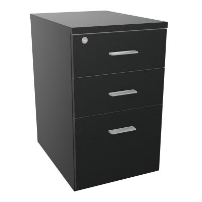 RETOUR SUR CAISSON HAUTEUR BUREAU P60XL43,2 - 3 TIROIRS DONT 1DS TOP EP25MM R9 R9 SB