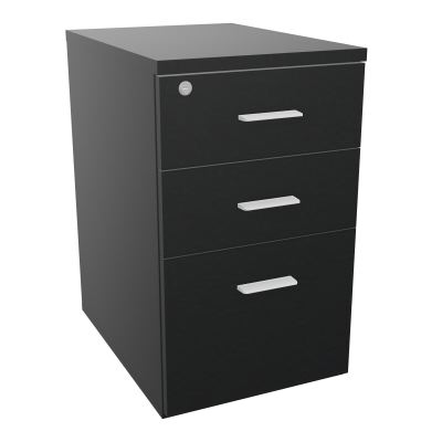 RETOUR SUR CAISSON HAUTEUR BUREAU P60XL43,2 - 3 TIROIRS DONT 1DS TOP EP25MM R9 R9 SO