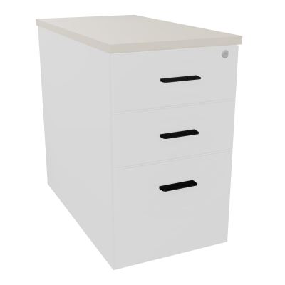 EXTENSION SUR CAISSON HAUTEUR P80XL43,2 cm - 3 TIROIRS DONT 1DS TOP EP25MM MG N5 SG