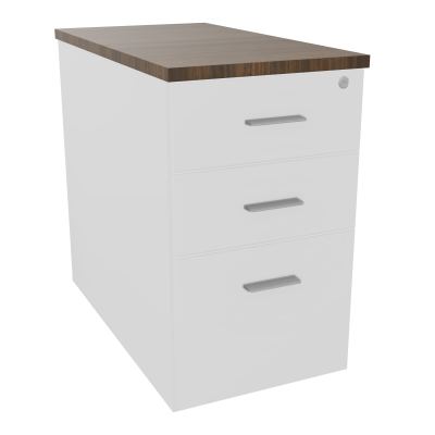 EXTENSION SUR CAISSON HAUTEUR P80XL43,2 cm - 3 TIROIRS DONT 1DS TOP EP25MM MG N6 SB