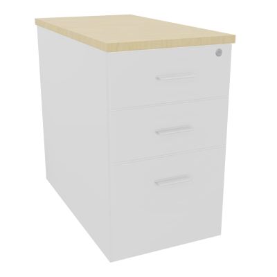 EXTENSION SUR CAISSON HAUTEUR P80XL43,2 cm - 3 TIROIRS DONT 1DS TOP EP25MM MG N8 SO
