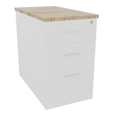 EXTENSION SUR CAISSON HAUTEURP80XL43,2 cm - 3 TIROIRS DONT 1DS TOP EP25MM MG R3 SO