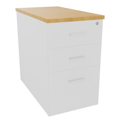 EXTENSION SUR CAISSON HAUTEUR P80XL43,2 cm - 3 TIROIRS DONT 1DS TOP EP25MM MG R5 SO