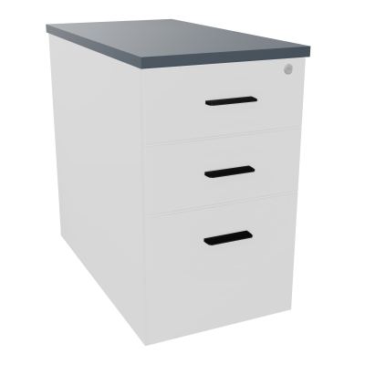 EXTENSION SUR CAISSON HAUTEUR P80XL43,2 cm - 3 TIROIRS DONT 1DS TOP EP25MM MG R6 SG
