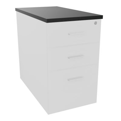EXTENSION SUR CAISSON HAUTEUR P80XL43,2 cm - 3 TIROIRS DONT 1DS TOP EP25MM MG R9 SO